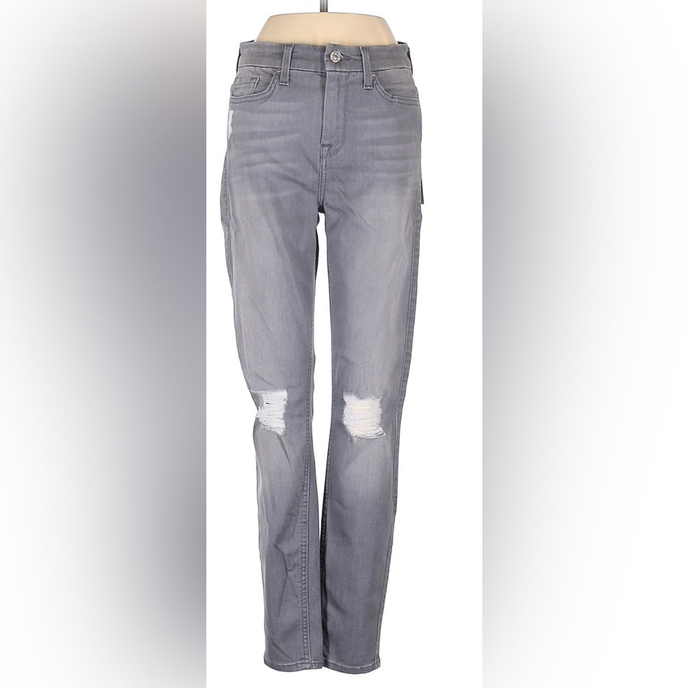 7 for all mankind jeans- The high waist ankle skinny jeans - size 27